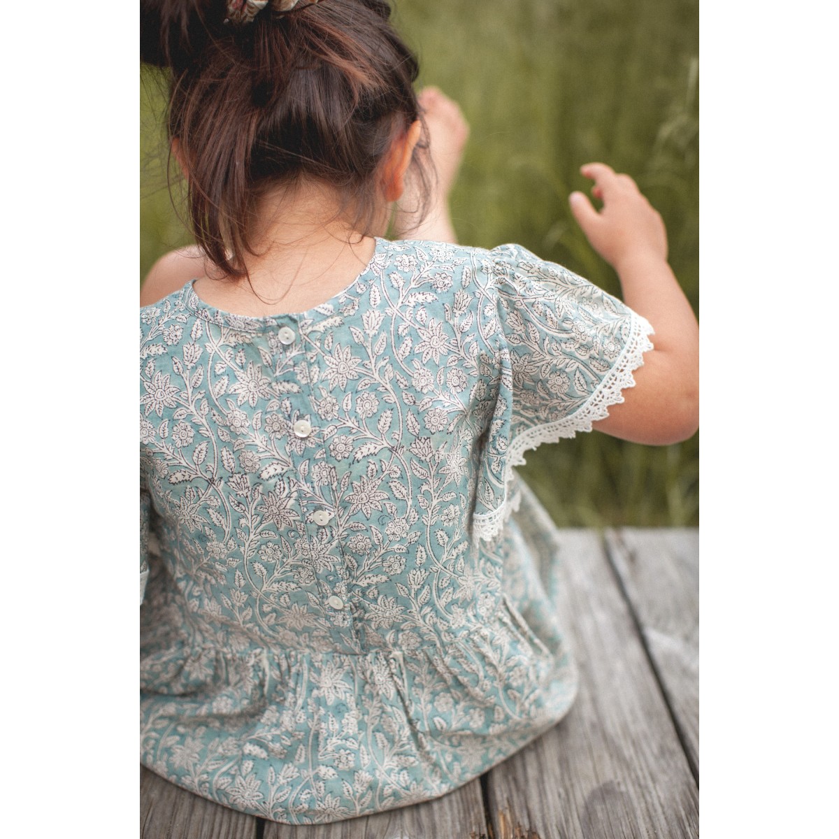 Blue Green Amicia Dress