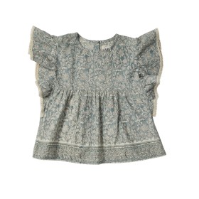 Blue Green DAPHNE Blouse