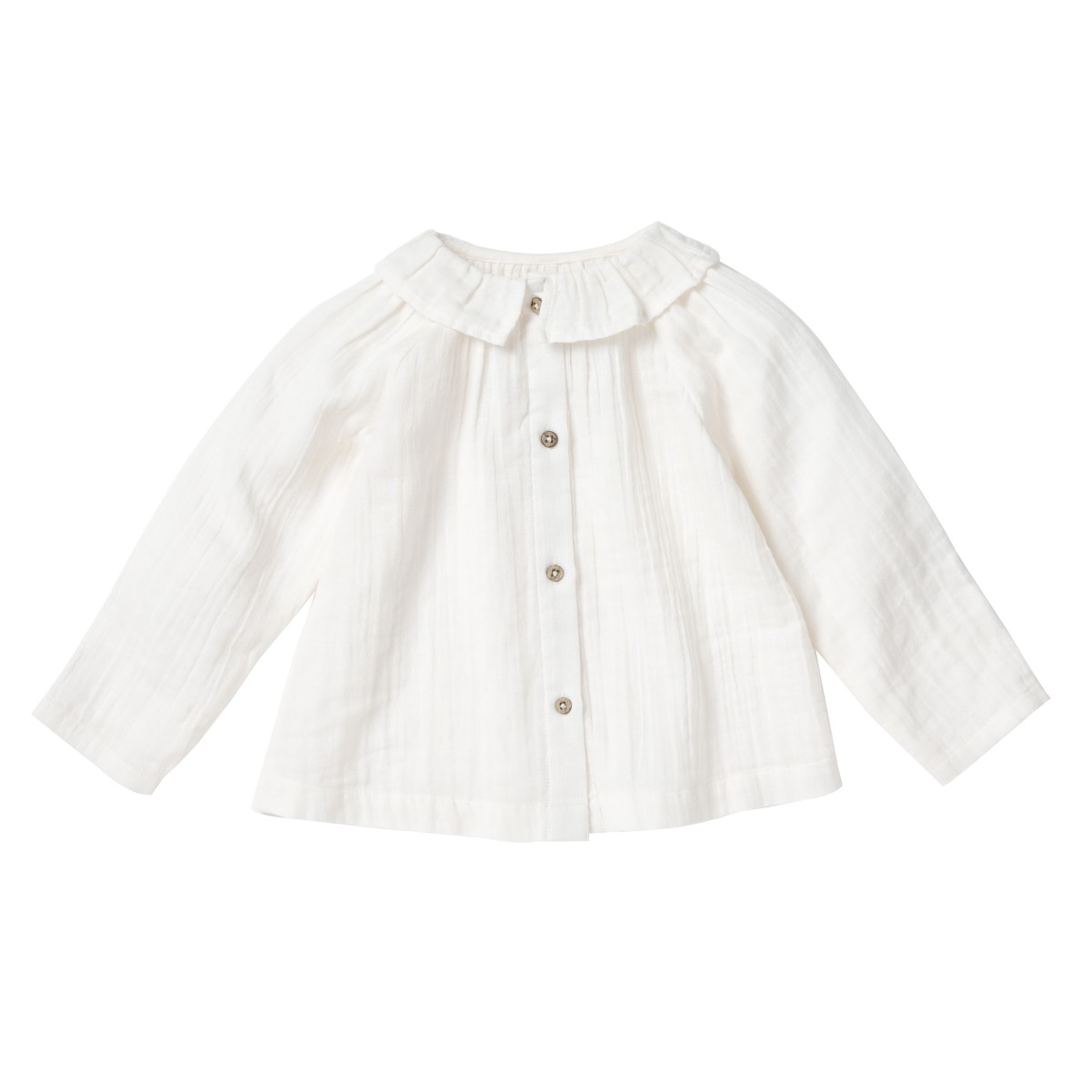 Flounced collar blouse LOAN