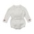 Combinaison bébé en maille brodée fleurs Ornella