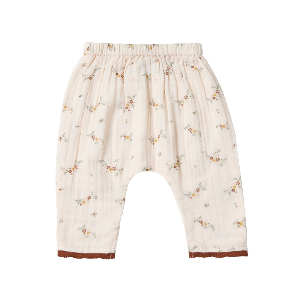 Pantalon bébé sarouel imprimé fleuri Lionnette