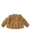 Blouse bohème imprimée fleurs noisette Yumi