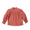 Refined vintage blouse with pleats and ruffles AMAYA
