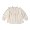 Embroidered and ruffled blouse ROMARIN