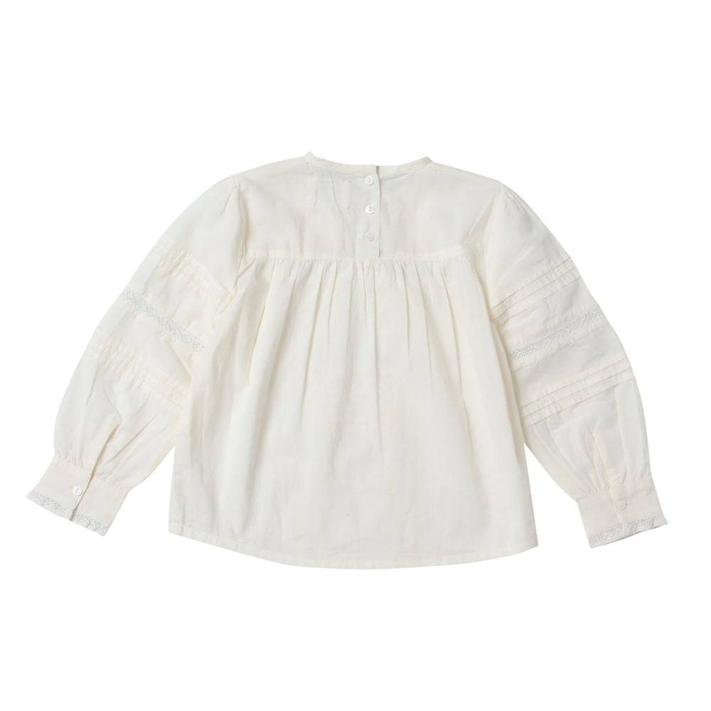 Refined vintage pleated blouse VICTORIA