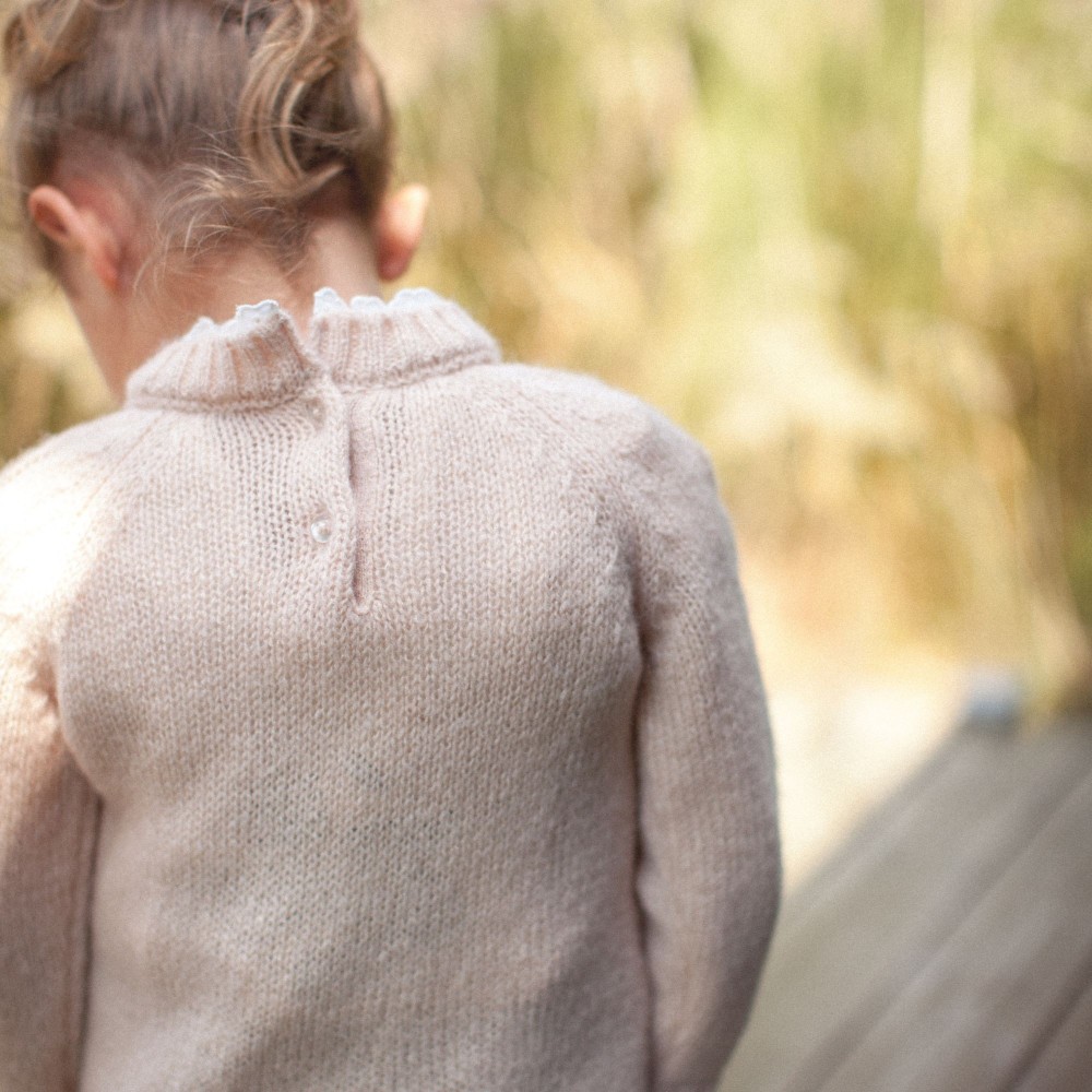 Cable knitted stitch sweater BROWNIE