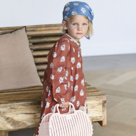 Robe imprimée fleurs au block print Ditya
