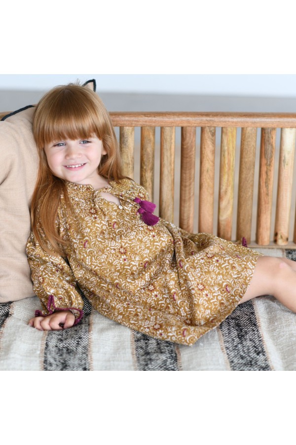 Robe imprimée fleurs résolument « bohème » Rima