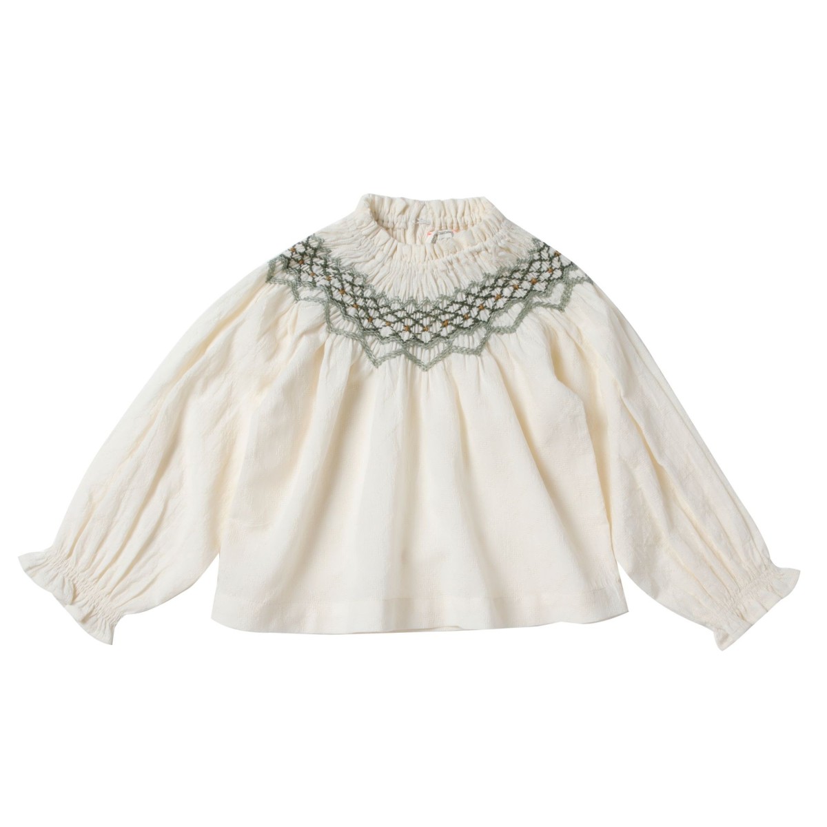 Blouse with smocks GISELE