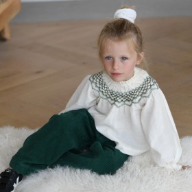 Blouse with smocks GISELE