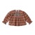 Blouse brodée à carreaux checks Hanae