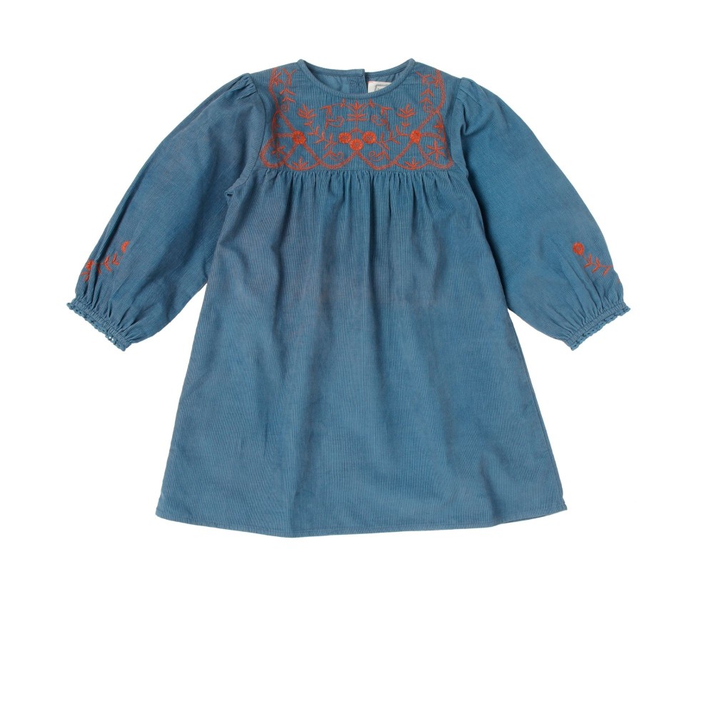 Embroidered corduroy dress Bobo Chic