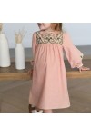 Embroidered corduroy dress Bobo Chic