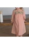 Embroidered corduroy dress Bobo Chic