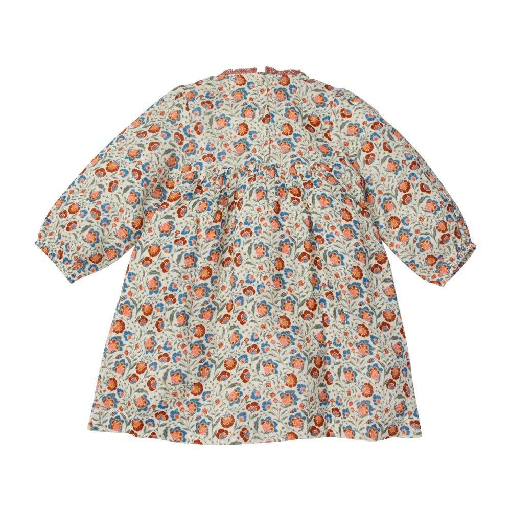 Robe imprimée fleuri Gaia Flowers écru