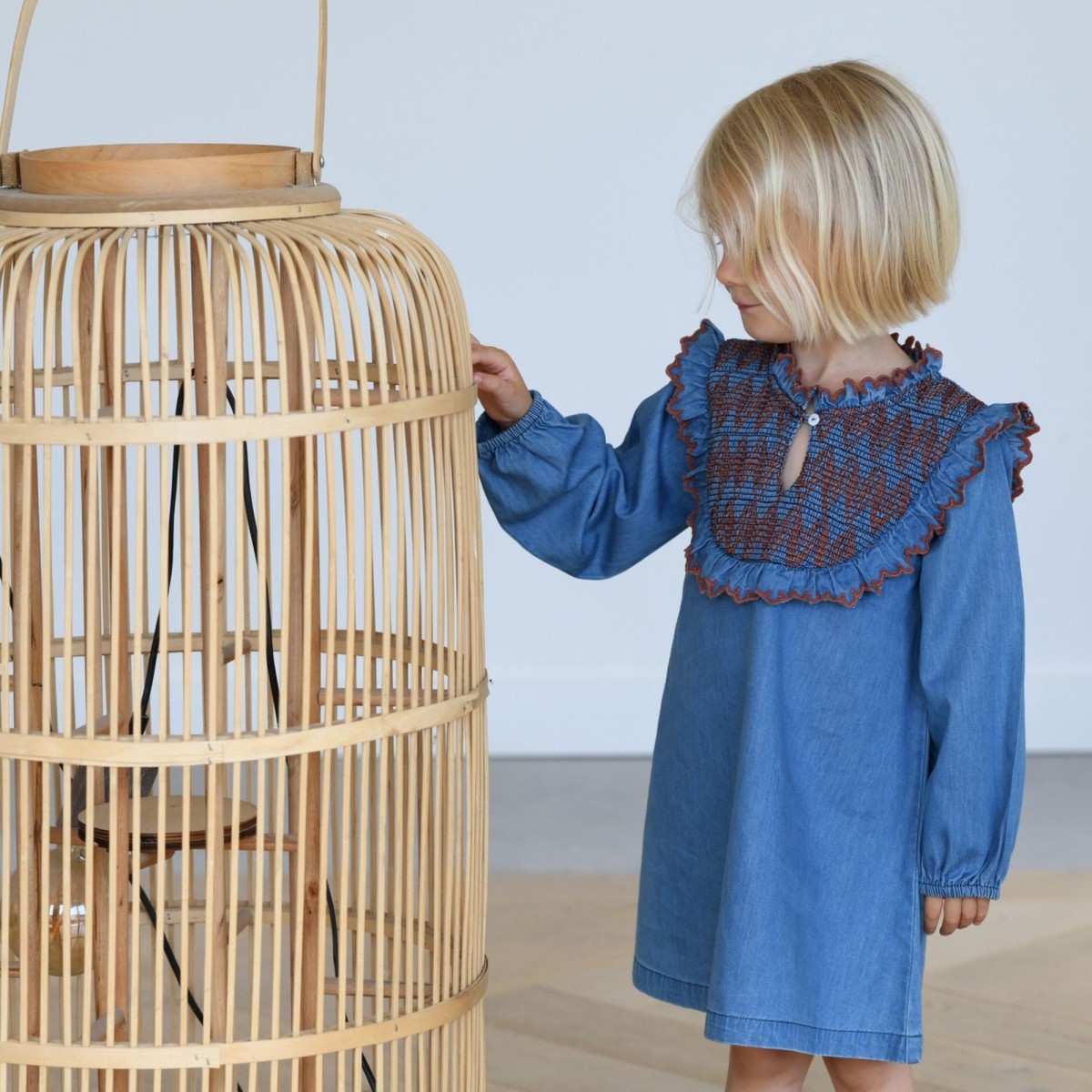 Robe à smocks Sanae
