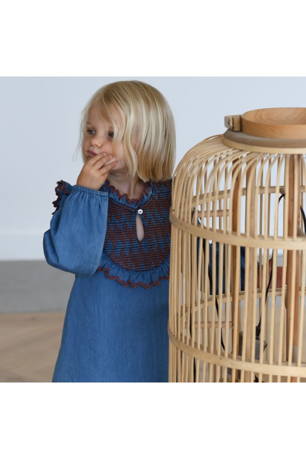 Robe à smocks Sanae
