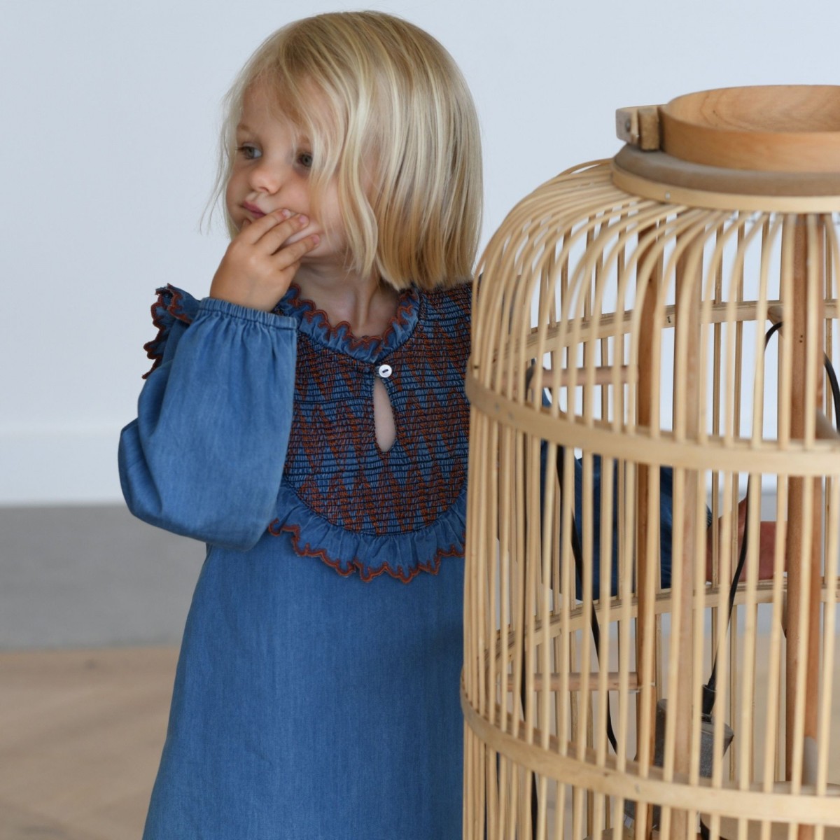 Robe à smocks Sanae