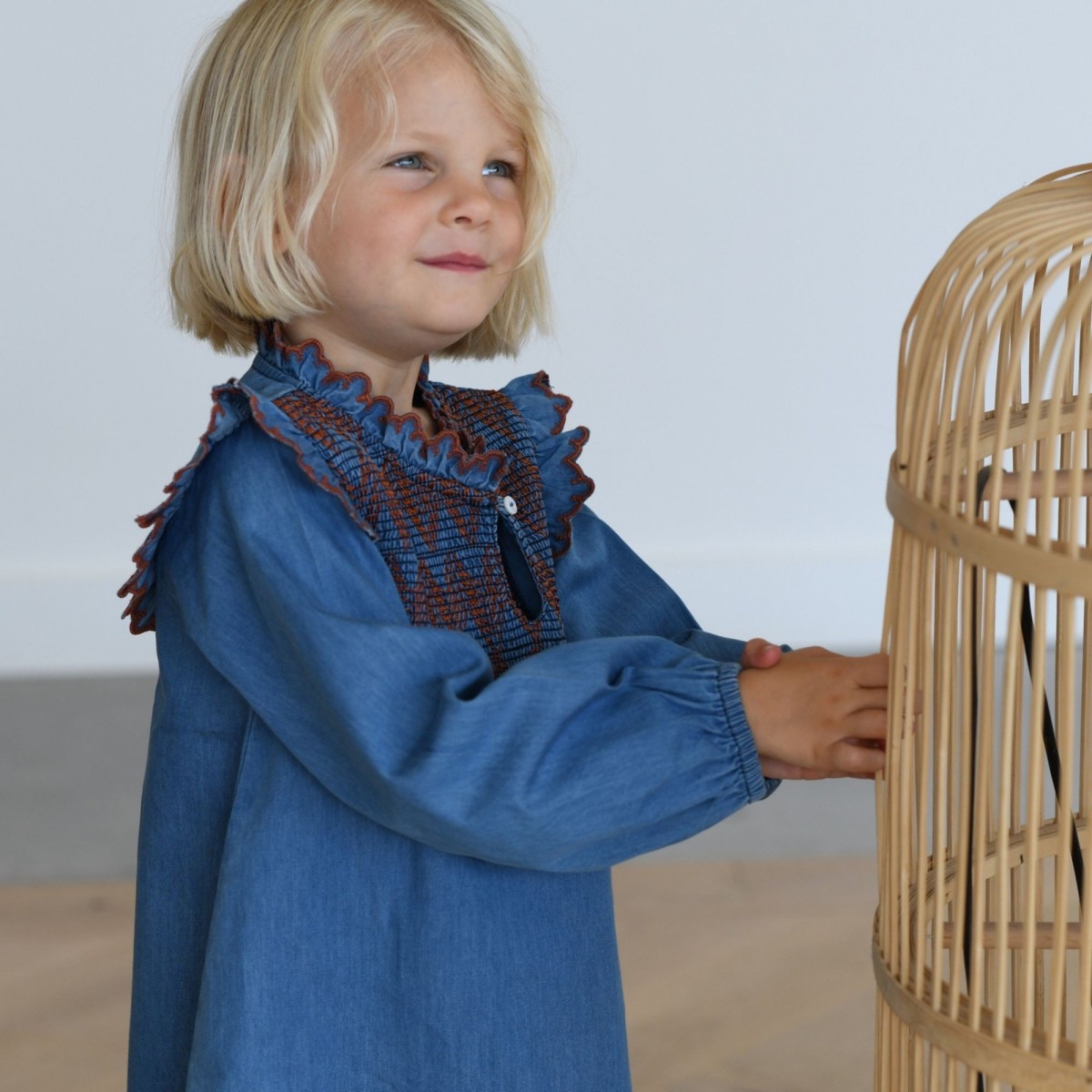 Robe à smocks Sanae