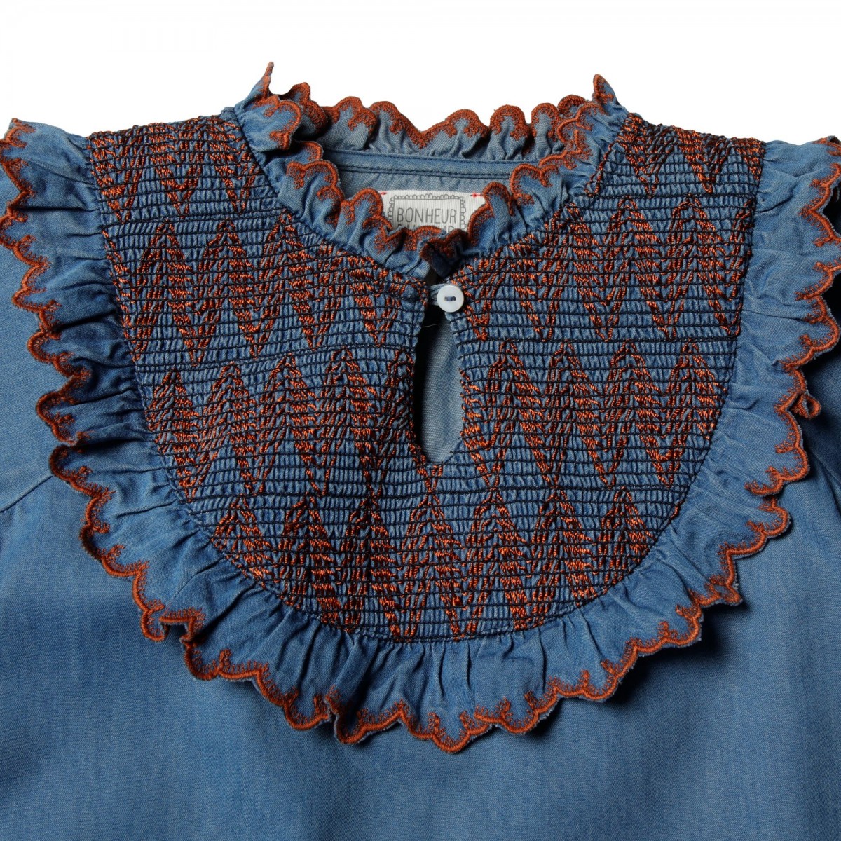 Robe à smocks Sanae