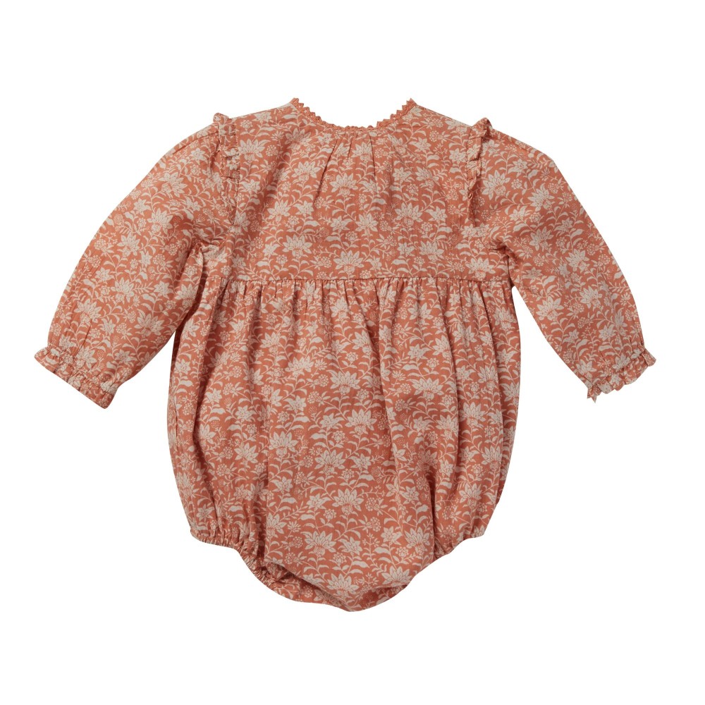Babies overall with floral print Amboise