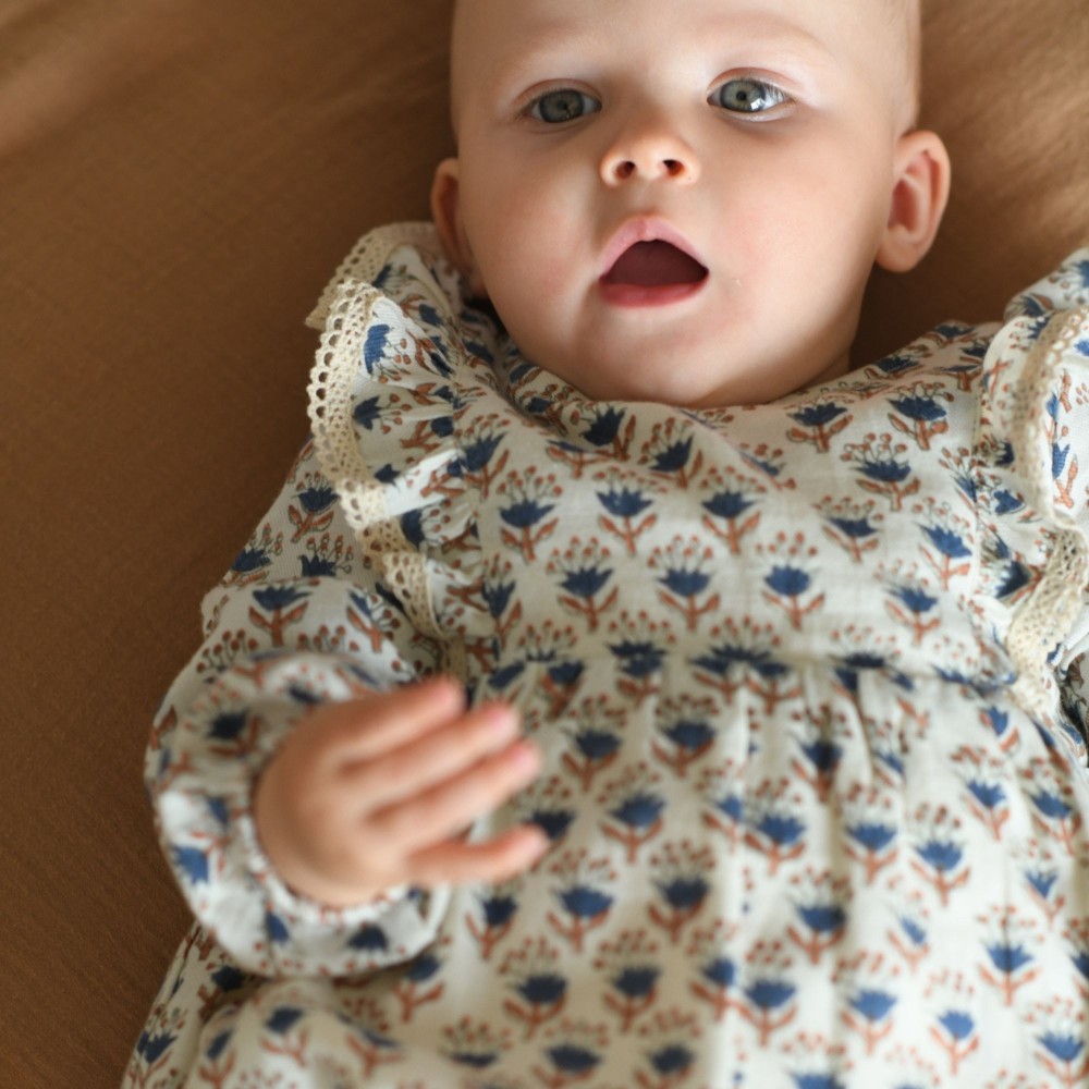 Barboteuse pour bébé imprimée fleurs Moheli