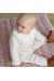 Unisex baby romper with gathered collar Eden