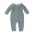 Unisex baby romper with gathered collar Eden