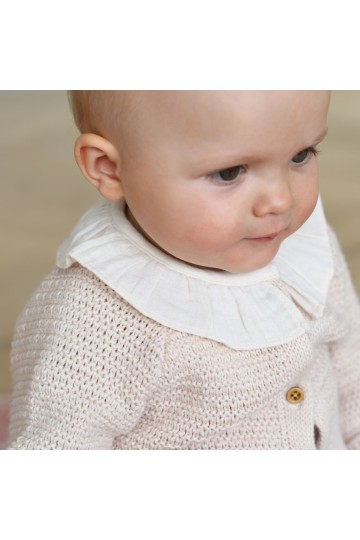 Combinaison bébé mixte avec col froncé Eden