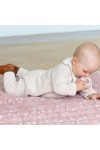 Unisex baby romper with gathered collar Eden