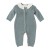 Unisex baby romper with gathered collar Eden