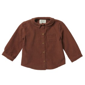 Kurta shirt in corduroy or printed checks AURAY