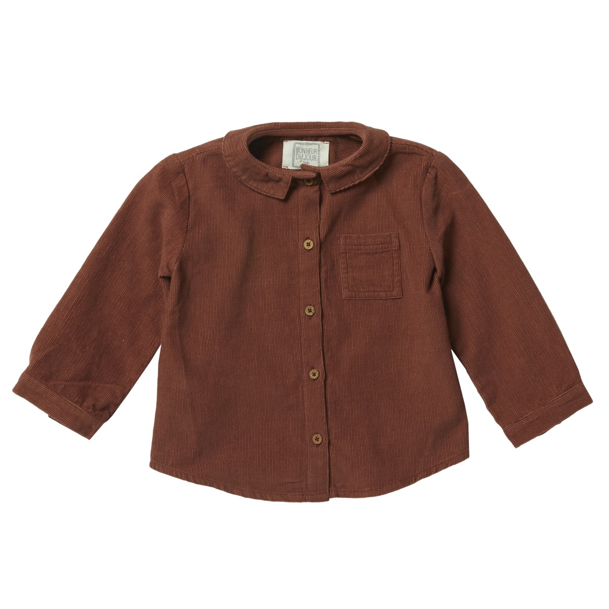 Kurta shirt in corduroy or printed checks AURAY