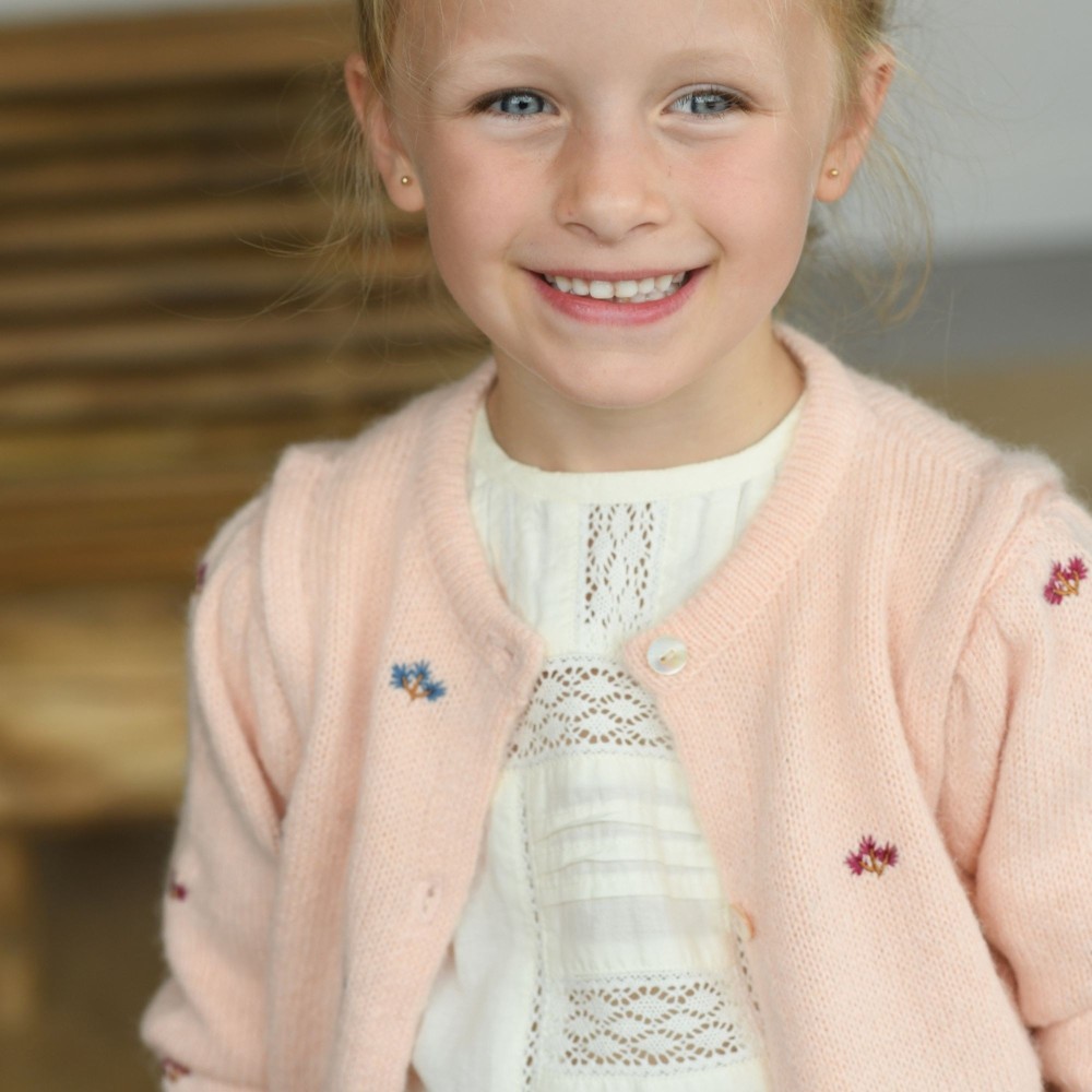 Embroidered flowers cardigan ARIA