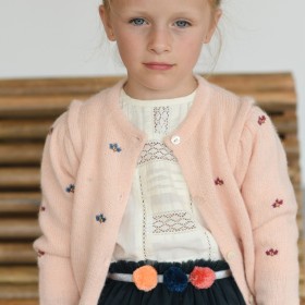 Embroidered flowers cardigan ARIA