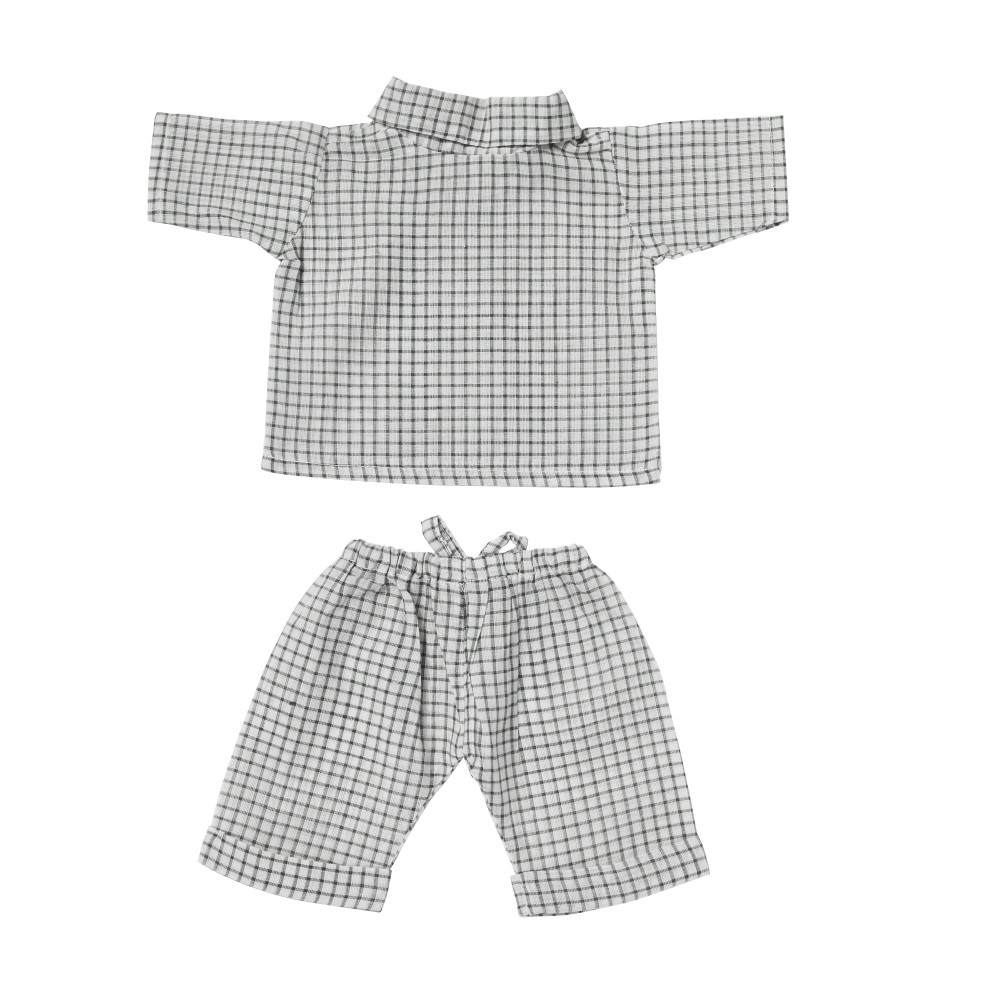 Chouchou Doll Pyjama Ecru Green Vichy