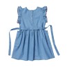 Denim embroided apron dress Fleur