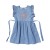 Denim embroided apron dress Fleur