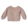 Sweat en bouclette coton bio rose Peaches