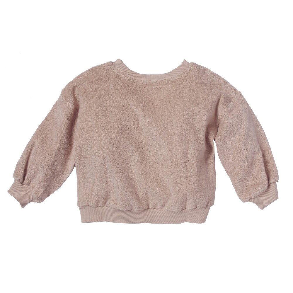 Pink organic cotton sweatshirt Peaches