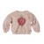 Sweat en bouclette coton bio rose Peaches