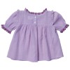 Blouse printed flowers with embroidery Marjolaine