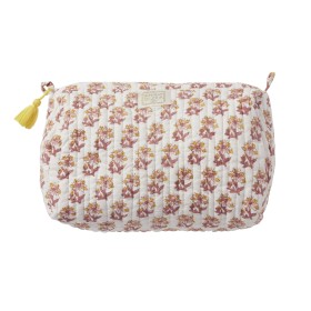 Trousse de Toilette Indienne INDI Bleuet Rose Jaune