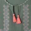 Robe Brodée Caraïbes Ecru