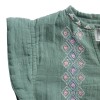 Robe Brodée Caraïbes Ecru