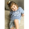 Sweat en bouclette coton bio bleu Cool Kids