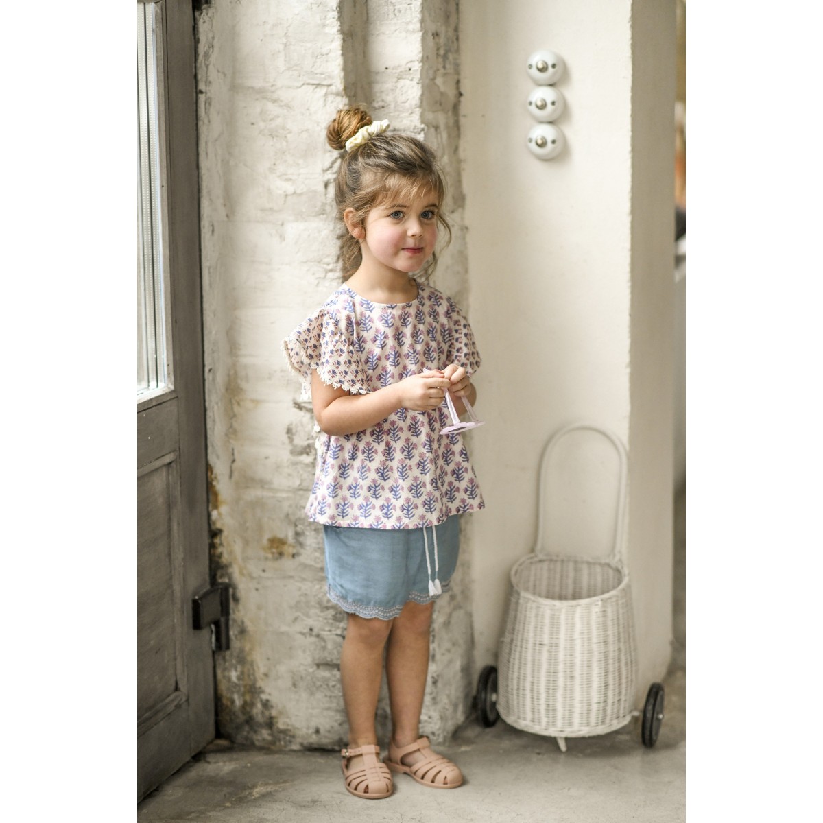 Blue Green DAPHNE Blouse