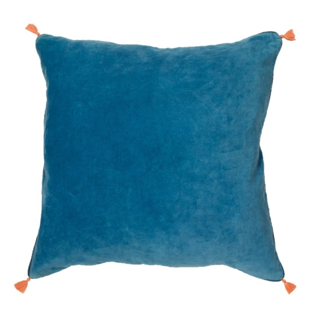 Housse de coussin Namaste Brume Bleu Paon