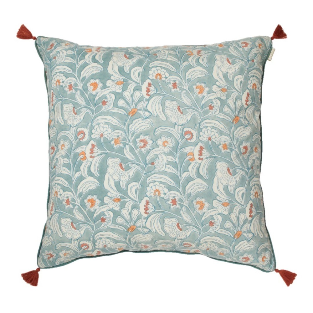 Housse de coussin Namaste Brume Vert Jade