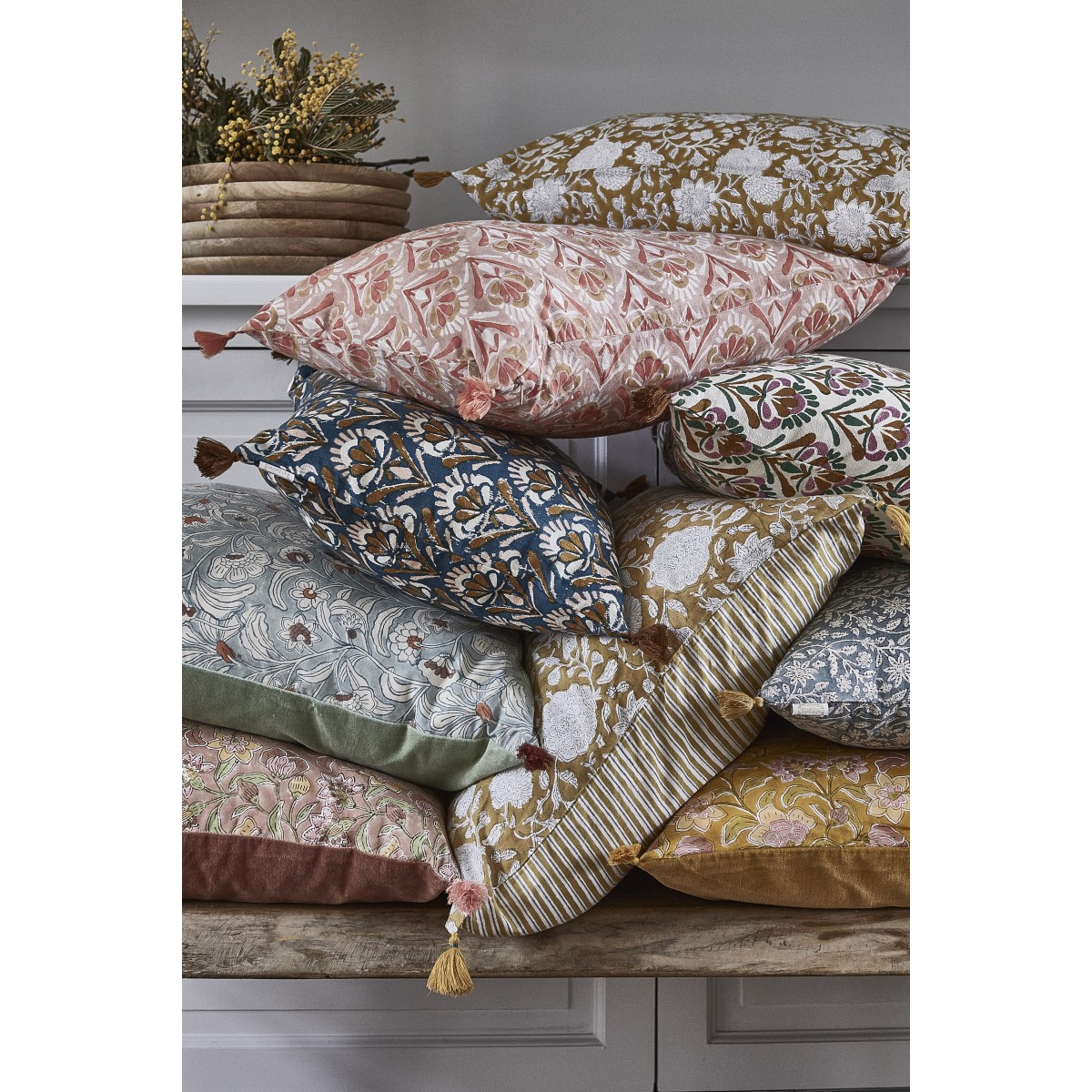 Housse de coussin Rectangle Tupia Absynthe